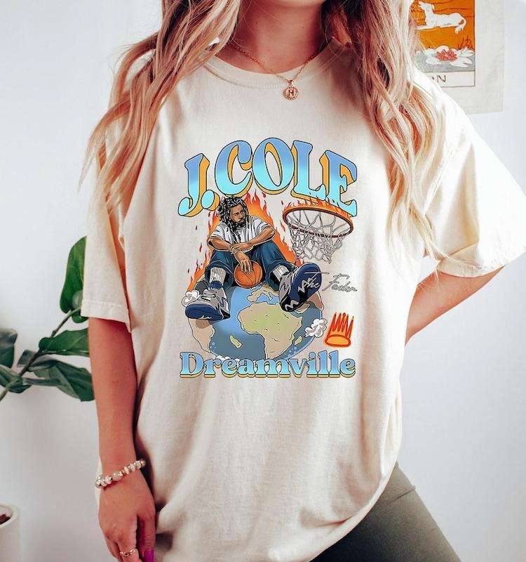 J Cole Dreamville Vintage T-Shirt J Cole T-Shirt Rap Hip Hop J Cole Merch Gift For Women And Man Unisex T-Shirt Gift For...
