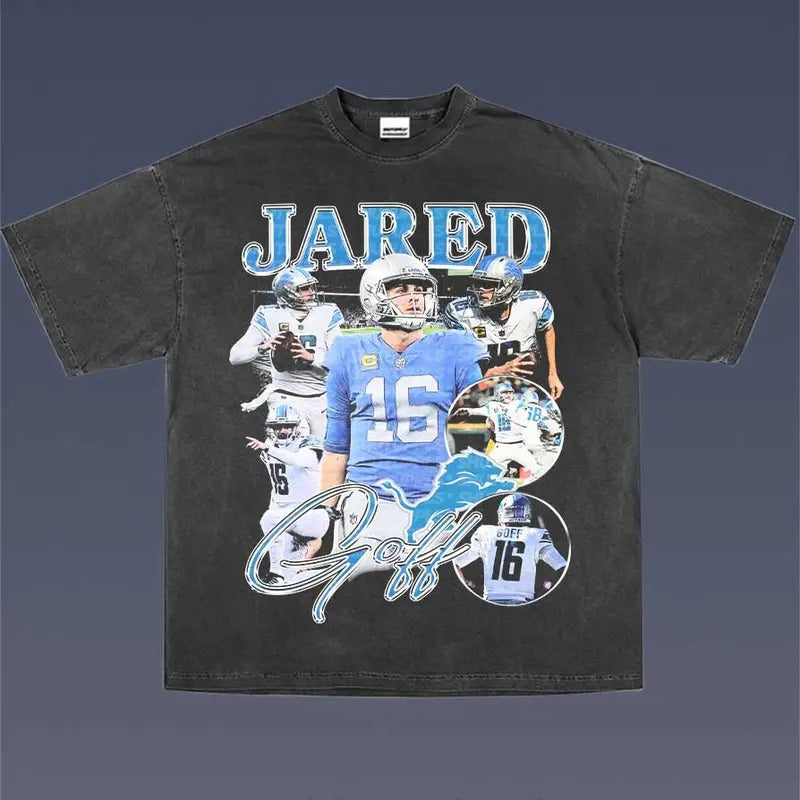JARED GOFF 1.1 Tee - Soft and Comfortable Shirt - Unisex - Graphic T-Shirt Hoodie, Sweatshirt | HypeCrazeTee.com
