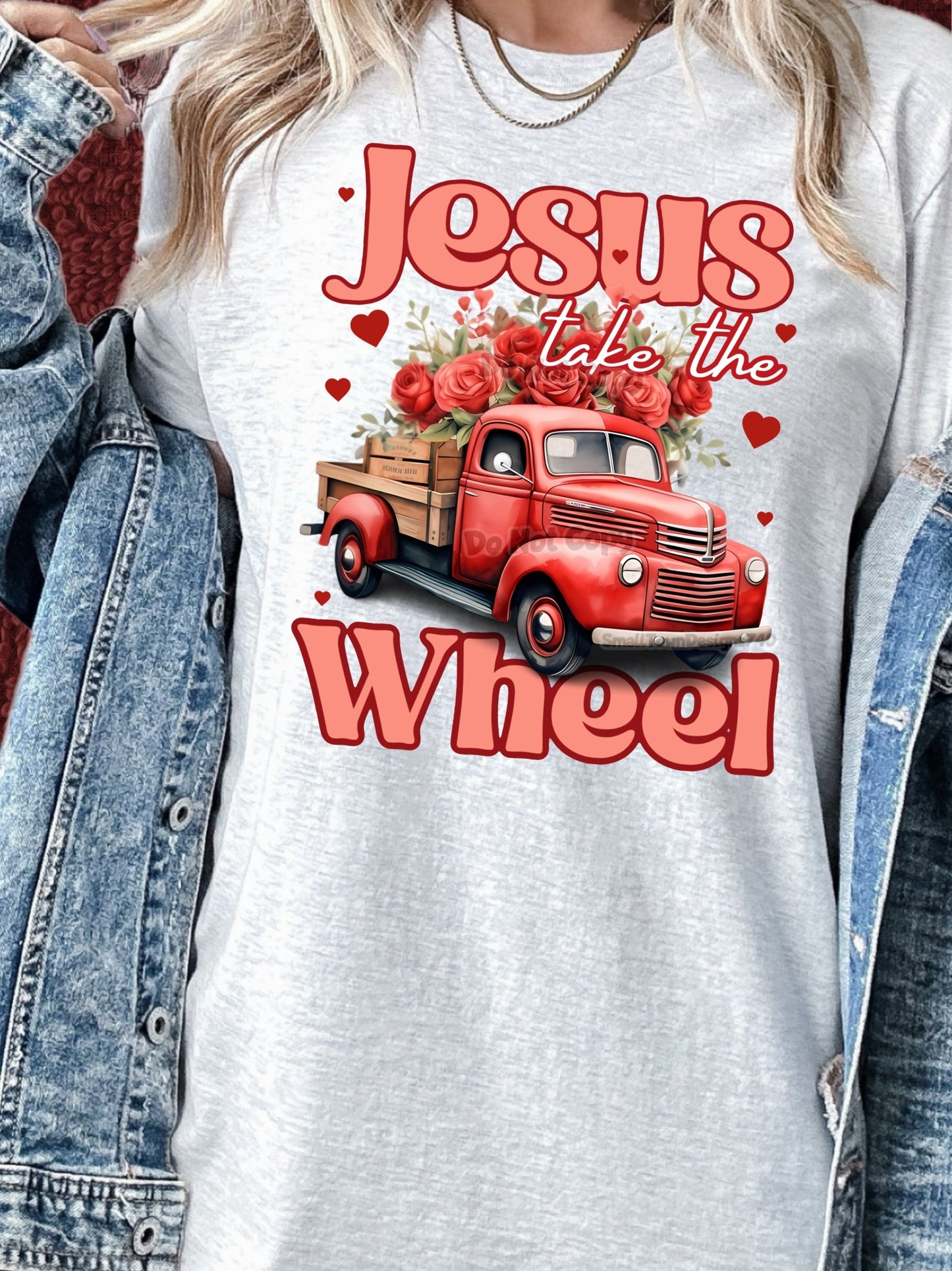 JESUS TAKE THE WHEEL VINTAGE TRUCK TEE