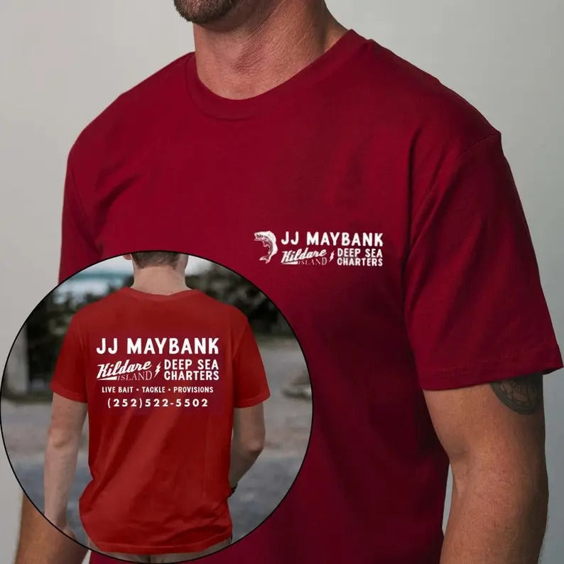 JJ Maybank Deep Sea Charters Graphic Tee Vintage JJ Maybank T shirt Hoodie, Sweatshirt | HypeCrazeTee.com