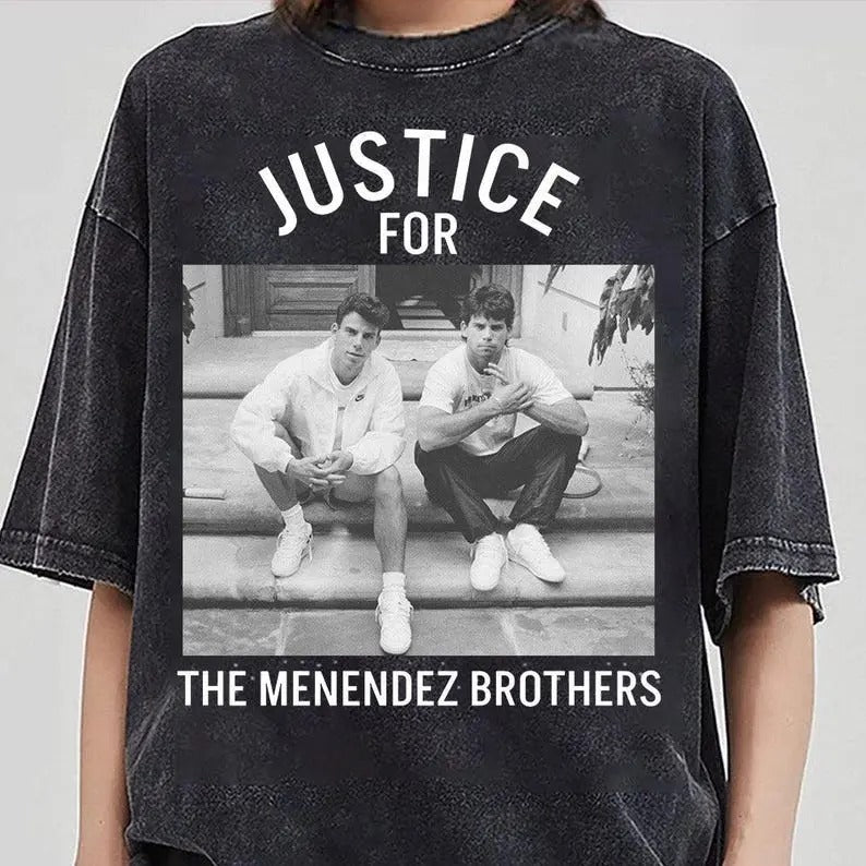 JUSTICE for the MENENDEZ BROTHERS Unisex t-shirt, Free Erik and Lyle Menendez t-shirt, Murderabilia Hoodie, Sweatshirt