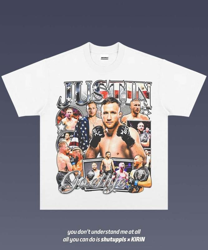 JUSTIN GAETHJE Tee | Vintage Tee Graphic T-Shirt Sweatshirt Hoodie | Sport Tee - Gift For Fan 1.0 | HypeCrazeTee.com