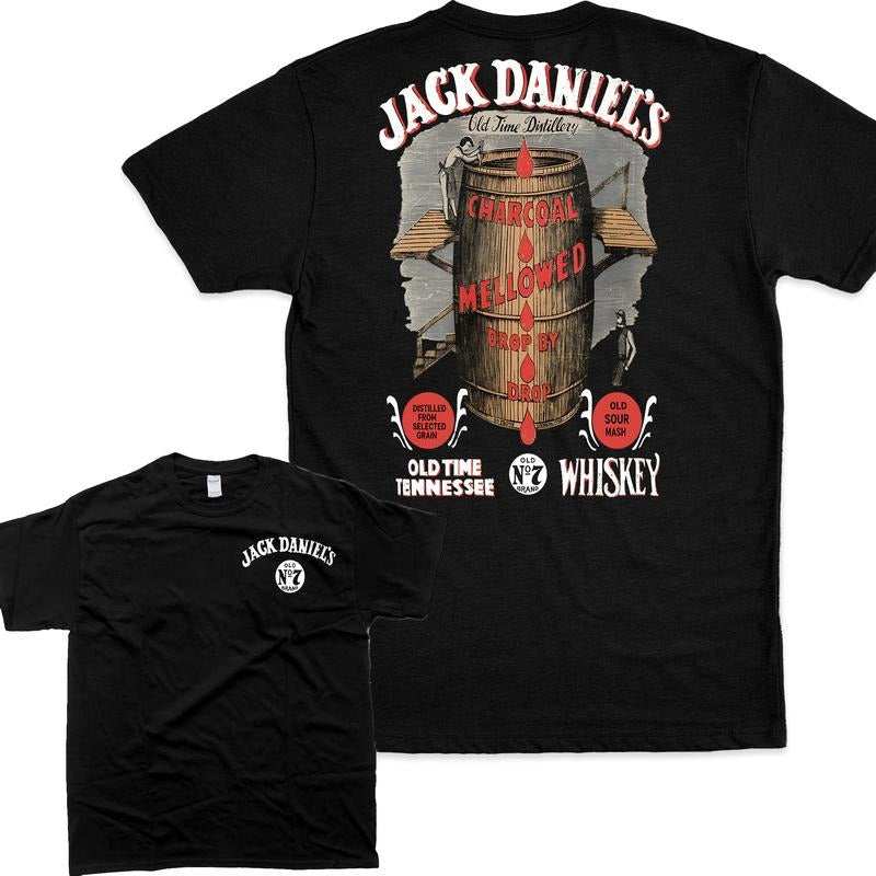 Jack Daniel's Whisky Barrel Print Shirt Graphic Fashion Top Hoodie, Sweatshirt | HypeCrazeTee.com