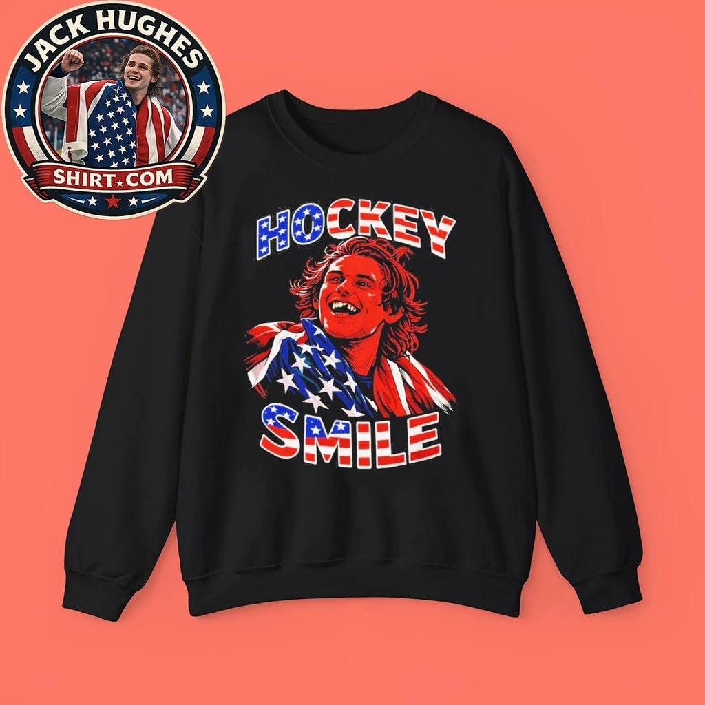 Jack Hockey Smile Hockey American Flag 2026 Graphic T-Shirt