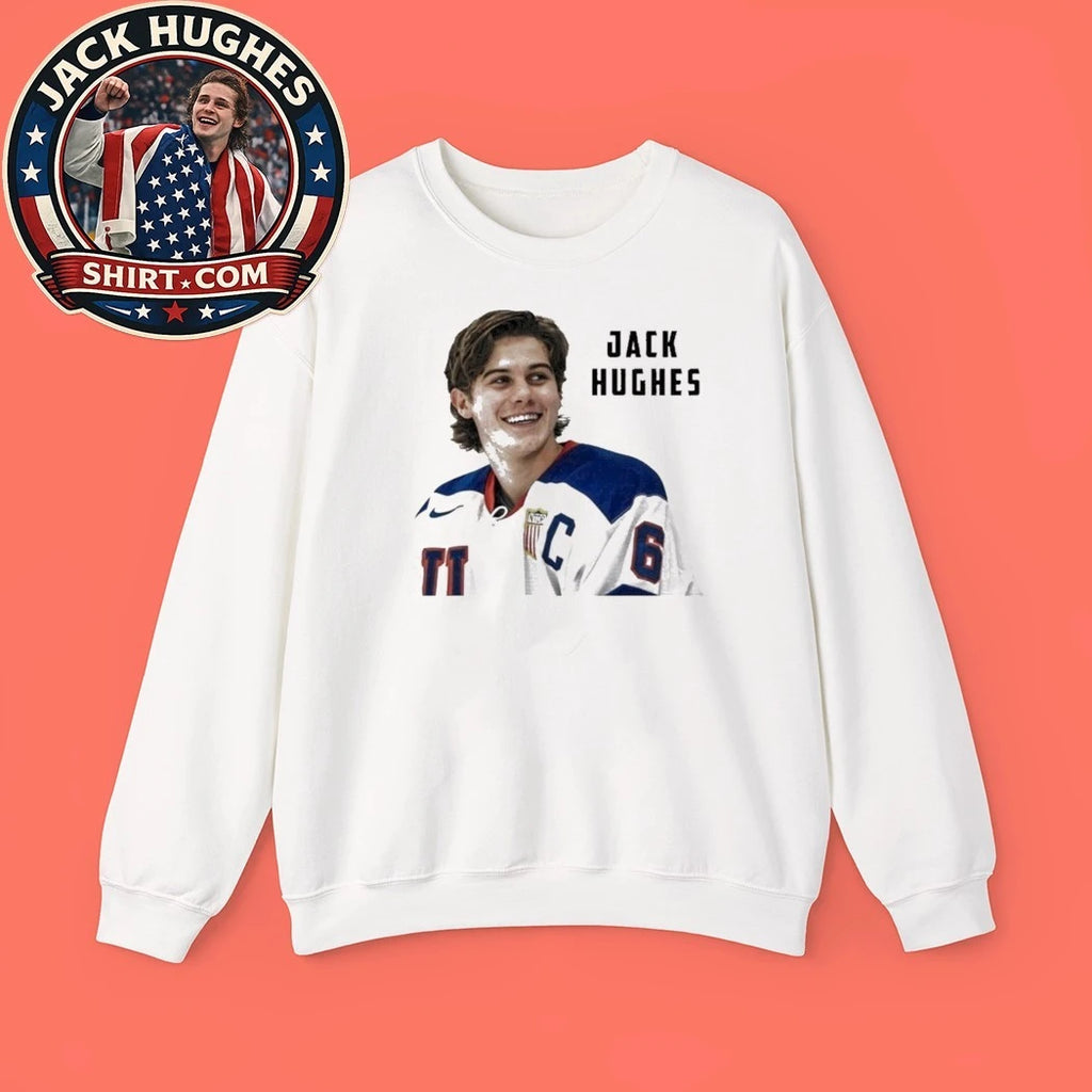 Jack Hughes 2026 Olympic Gold Medalist Hockey Champions T-Shirt USA Hockey Gold Shirt