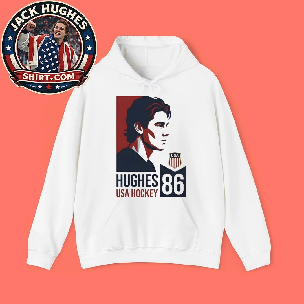 Jack Hughes #86 USA Champions Graphic T-Shirt