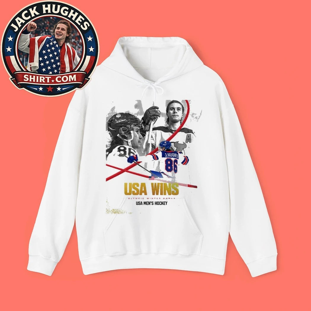 Jack Hughes Golden Boy USA Men’s Hockey Champion Olympic Winter 2026 Shirt