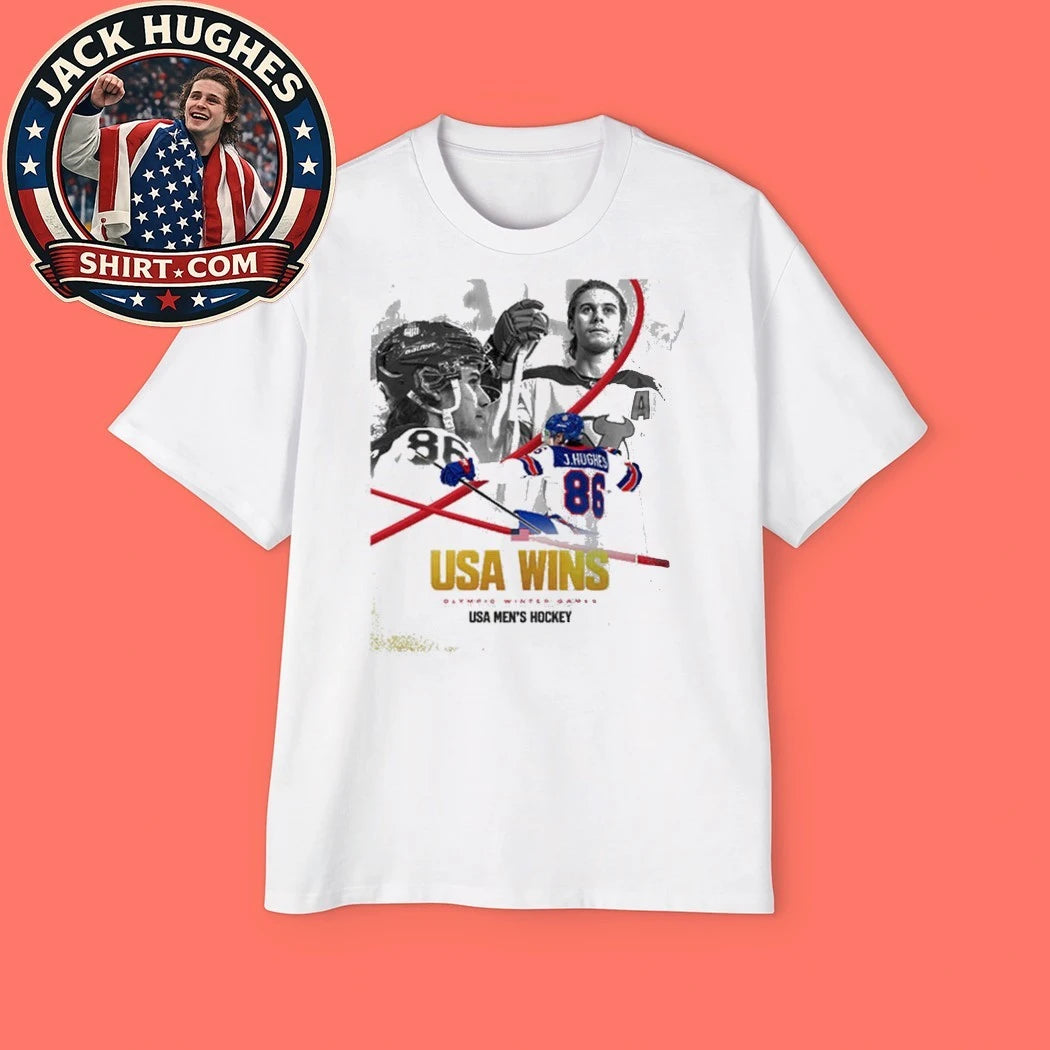 Jack Hughes Golden Boy USA Men’s Hockey Champion Olympic Winter 2026 Shirt