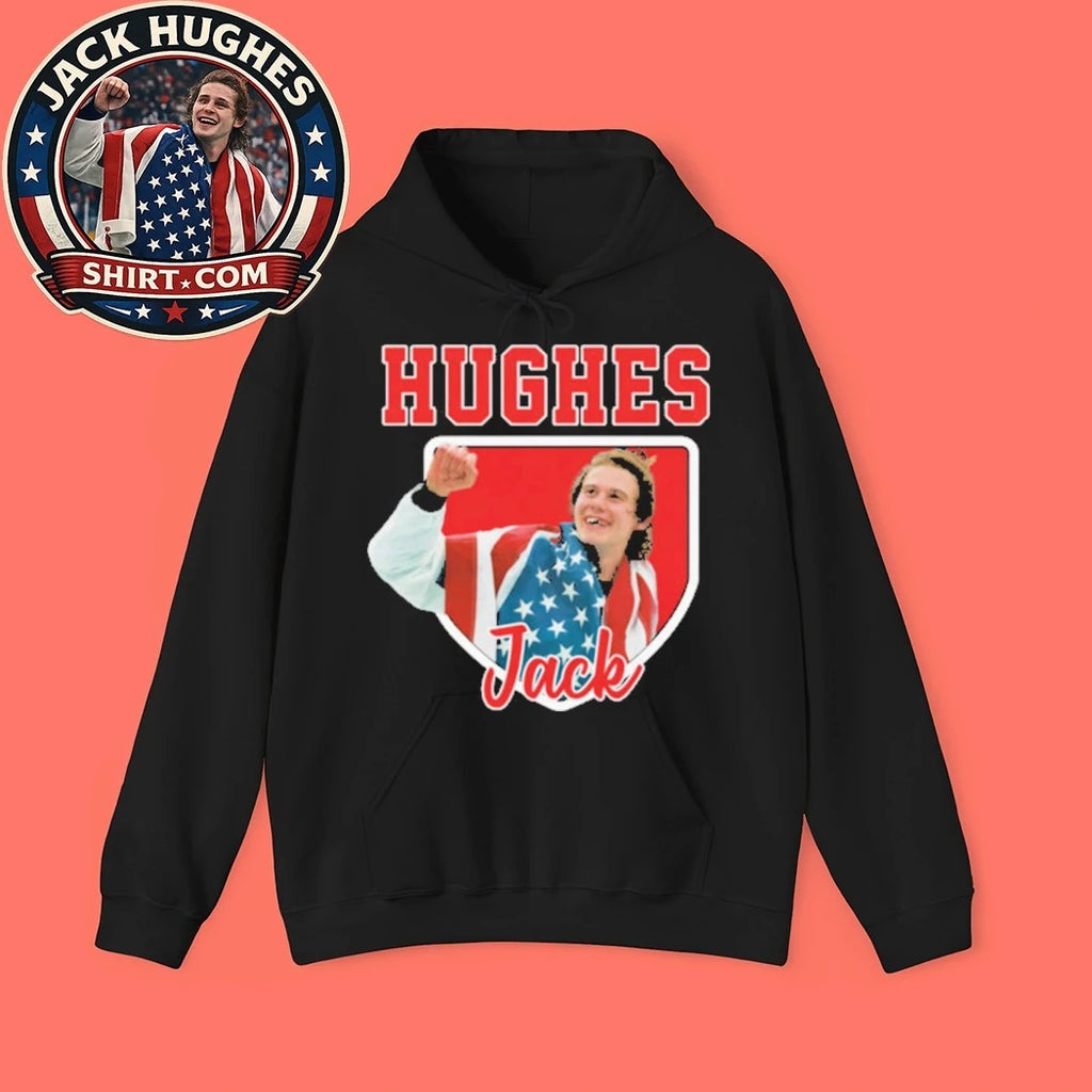 Jack Hughes Golden Goal 2026, USA Hockey Victory Tee Shirt