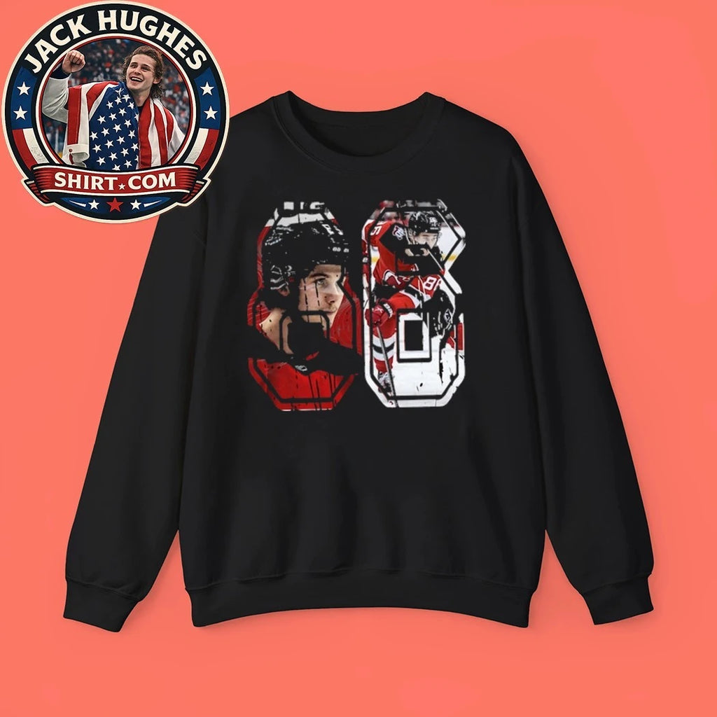 Jack Hughes Golden Goal Number 86 Hockey Legend Graphic T-Shirt