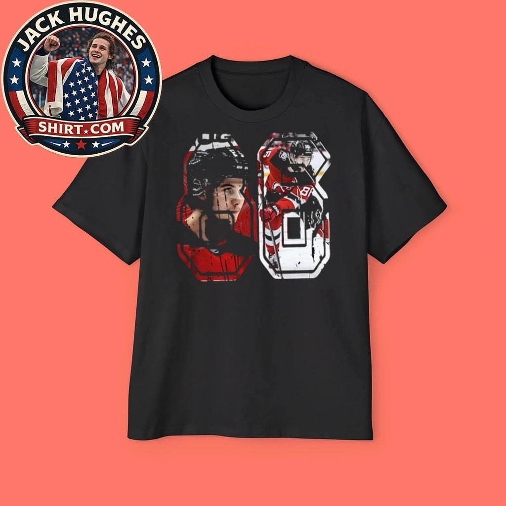 Jack Hughes Golden Goal Number 86 Hockey Legend Graphic T-Shirt