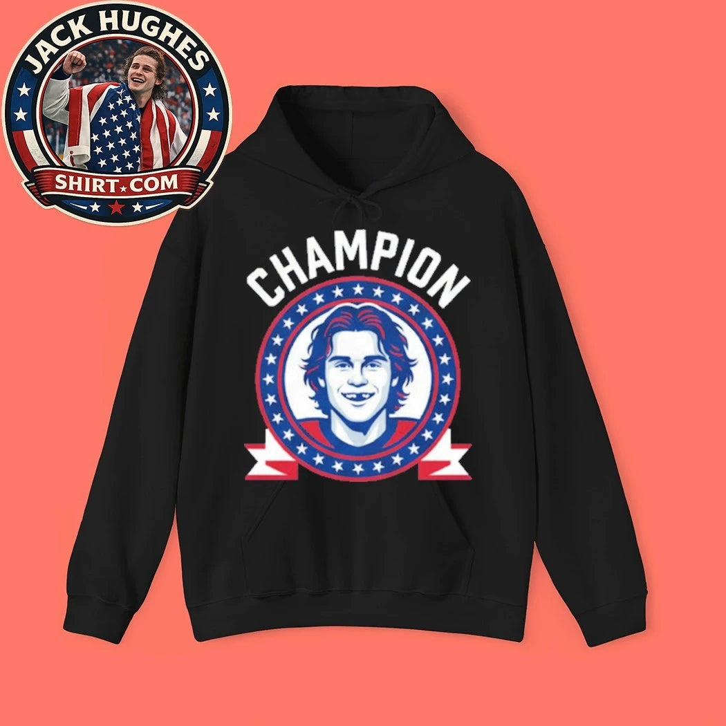 Jack Hughes Hockey Champion 2026 Shirt