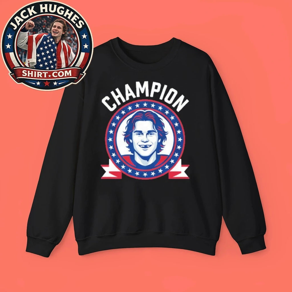Jack Hughes Hockey Champion 2026 Shirt