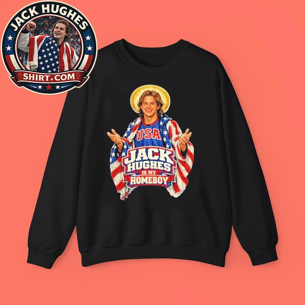 Jack Hughes Is My Homeboy Olympic Gold 2026 Trending Shirt