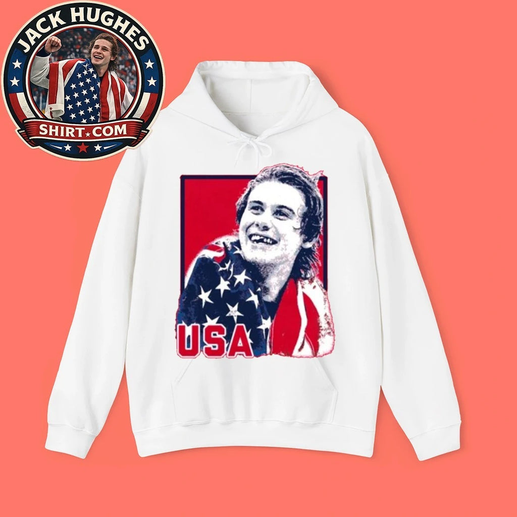Jack Hughes Teeth Team Usa Men’s Hockey Champions 2026 T-Shirt