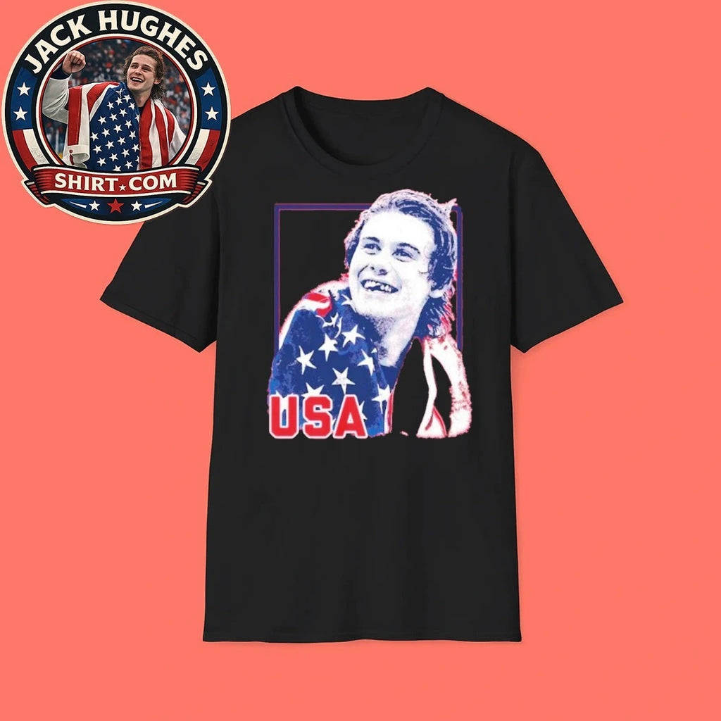 Jack Hughes Teeth Team Usa Men’s Hockey Champions Shirt