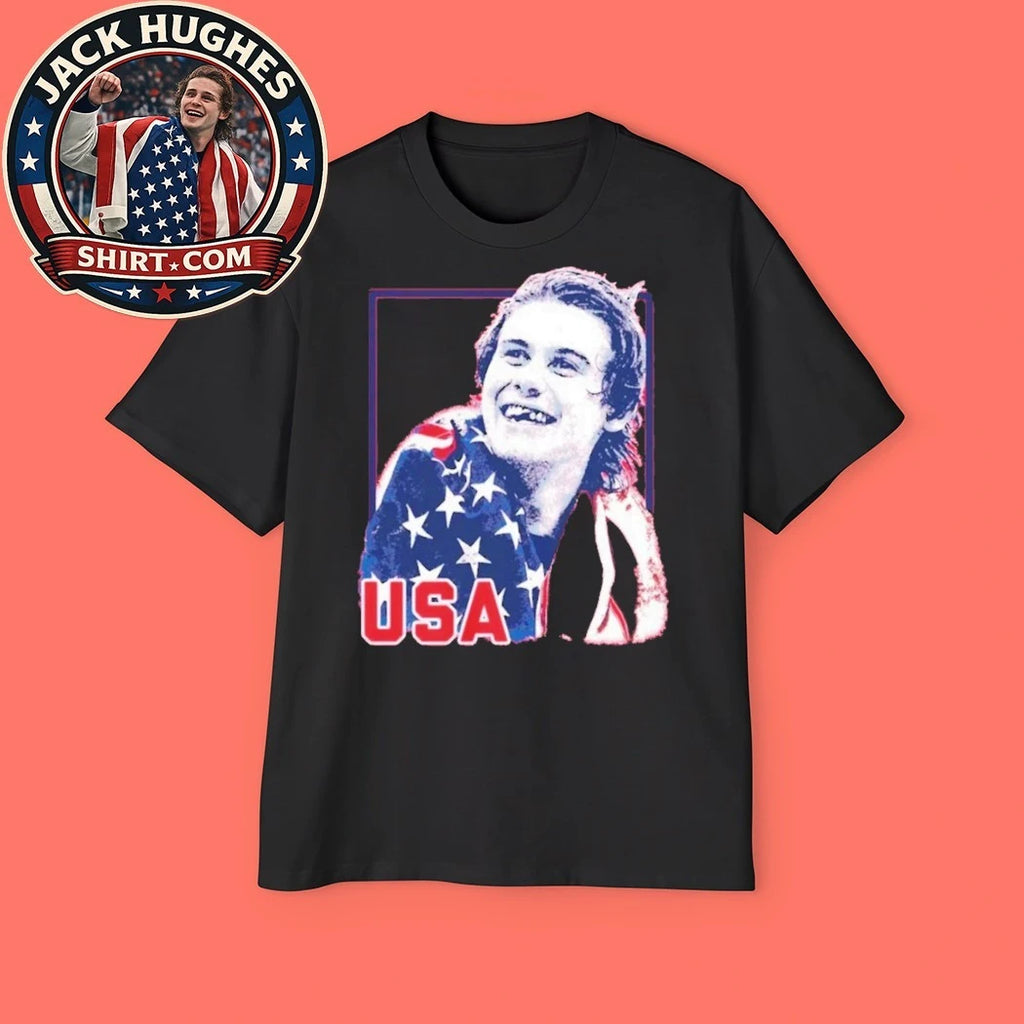 Jack Hughes Teeth Team Usa Men’s Hockey Champions Shirt