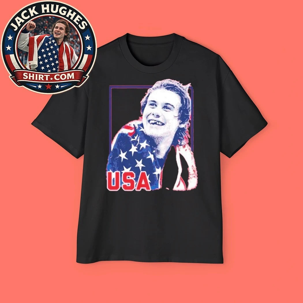 Jack Hughes Teeth Team Usa Men’s Hockey Champions Shirt