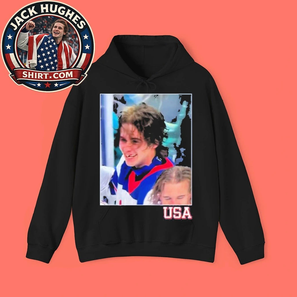 Jack Hughes Teeth USA Champions Olympics 2026 T-Shirt