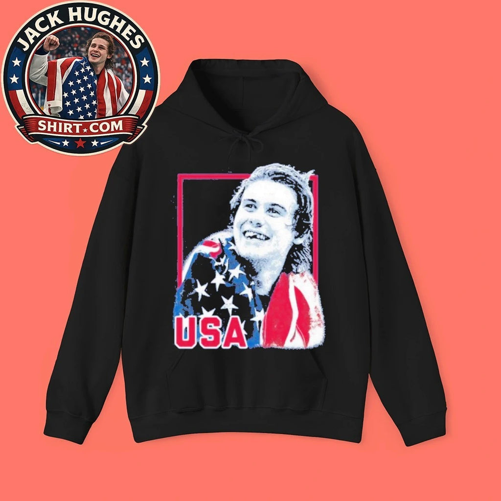 Jack Hughes Teeth USA Hockey Gold Olympics Winter 2026 Champions Shirt