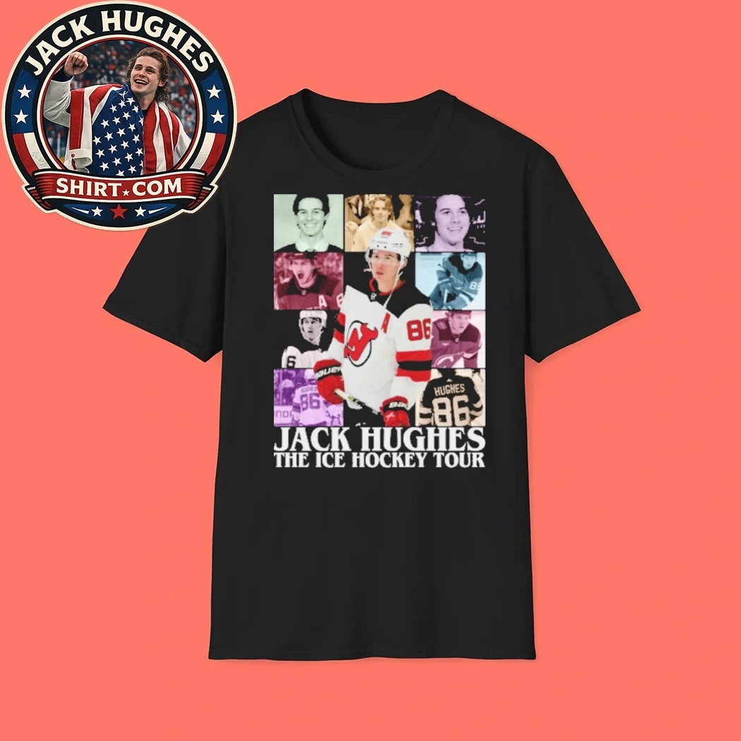 Jack Hughes The Ice Hockey Tour Tee Shirt