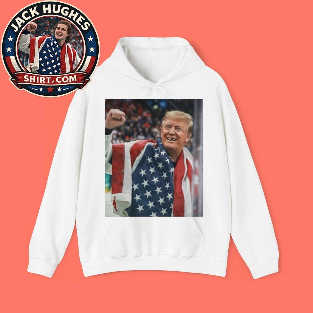 Jack Hughes Trump Champion Tooth Parody Shirt