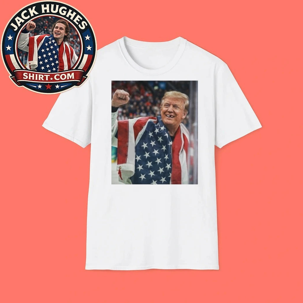 Jack Hughes Trump Champion Tooth Parody Shirt