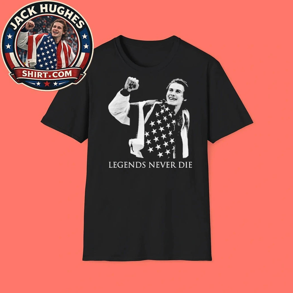 Jack Hughes USA Hockey Gold Medal Graphic T-Shirt