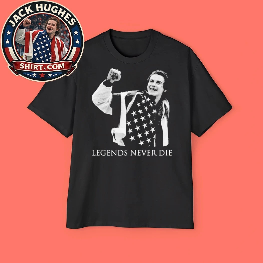 Jack Hughes USA Hockey Gold Medal Graphic T-Shirt
