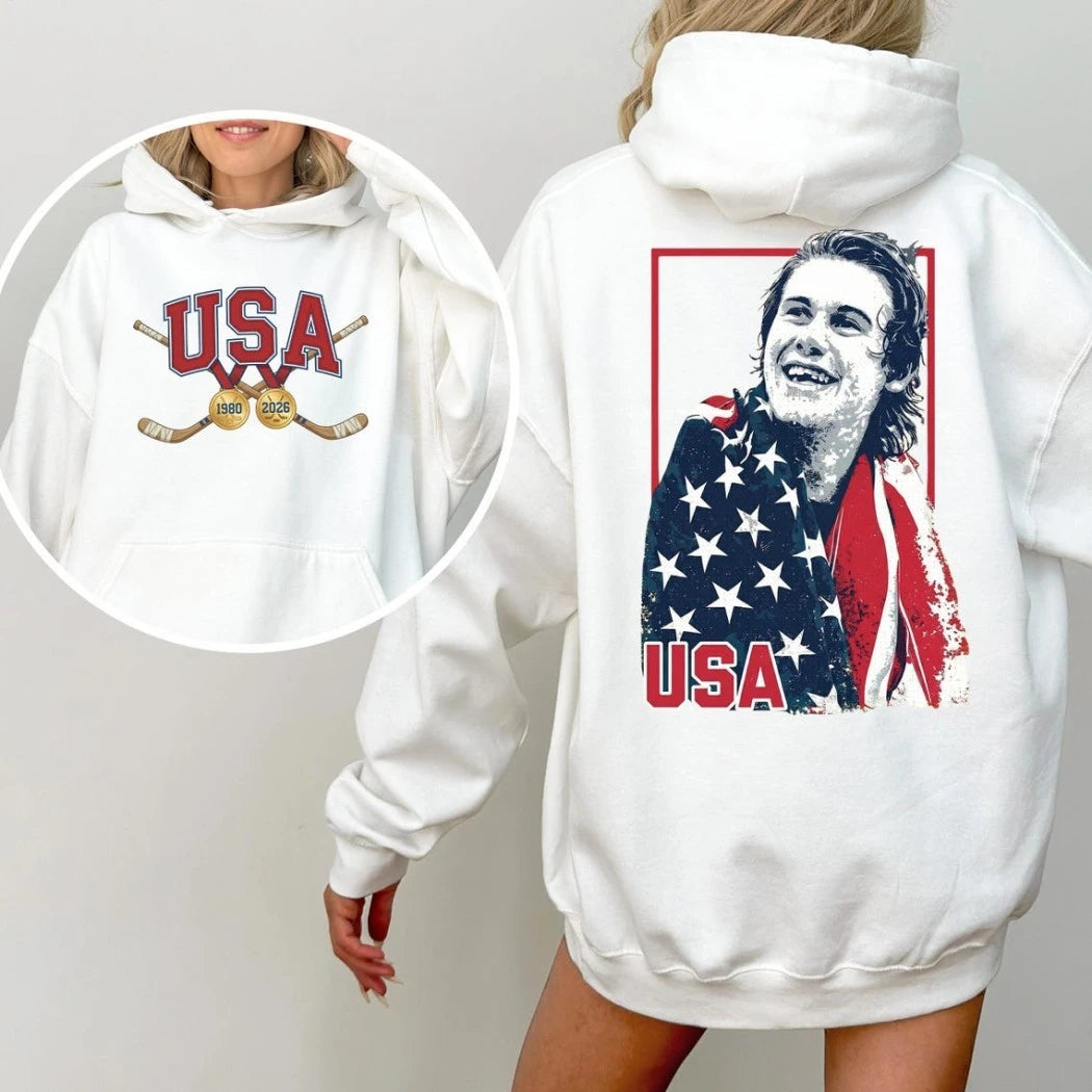 Jack Hughes USA Hockey Gold Medals Fan Trending Two Sided Shirt