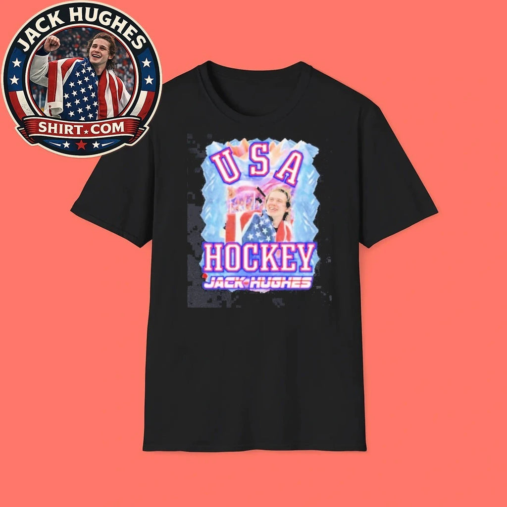 Jack Hughes USA Hockey Golden Goal 2026 T-Shirt