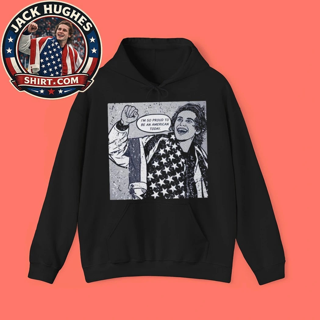 Jack Hughes Usa Gold Hockey Trending T-Shirt