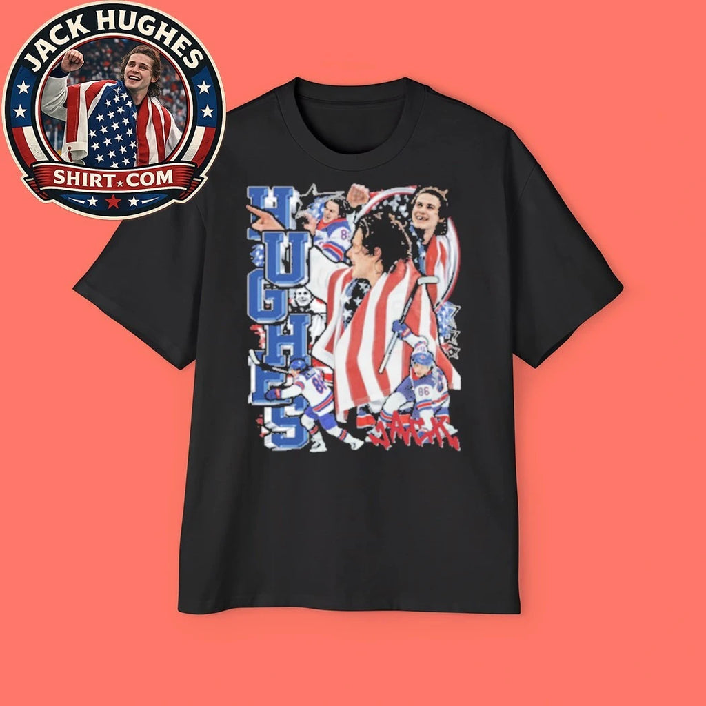 Jack Hughes Usa Hockey 2026 Olympics New T-Shirt
