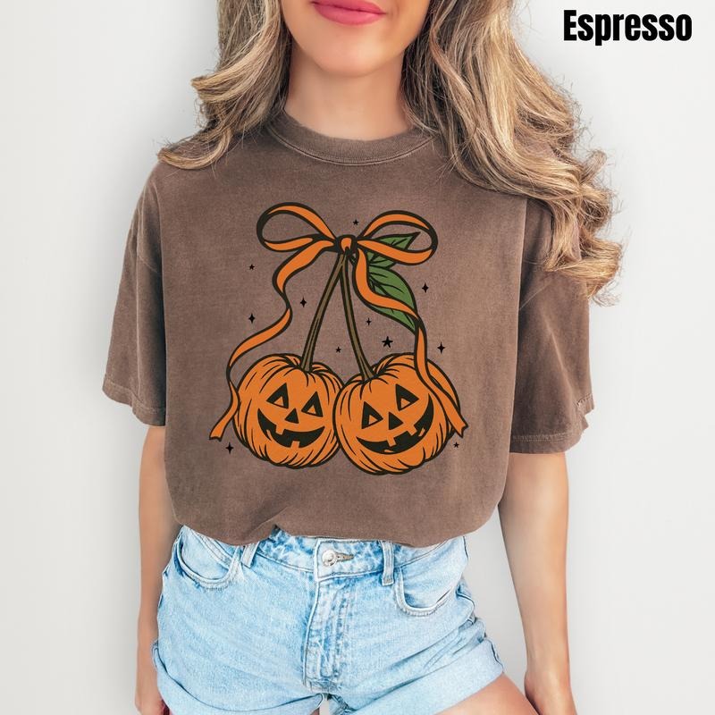 Jack O'Lantern Coquette Comfort Colors T-Shirt 'NLB' Hoodie, Sweatshirt | HypeCrazeTee.com