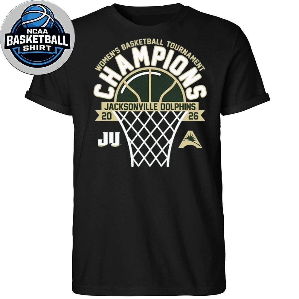 Jacksonville Dolphins 2026 ASUN Women’s Basketball Tournament Champions Logo Shirt