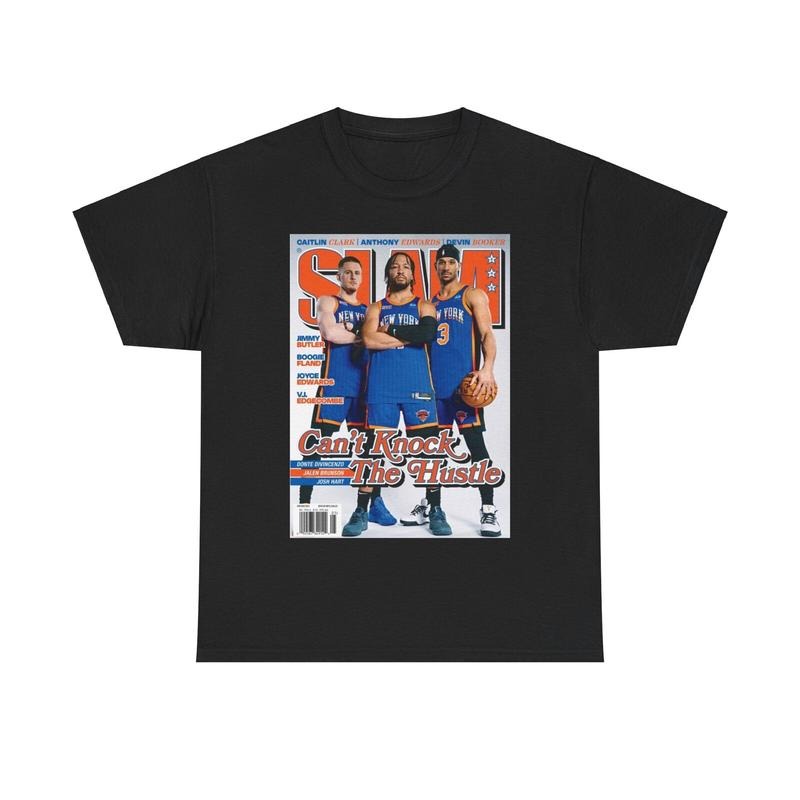 Jalen Brunson Josh Hart Donte Divincenzo New York Slam Cover T-Shirt, Gift For Fan Hoodie, Sweatshirt | HypeCrazeTee.com