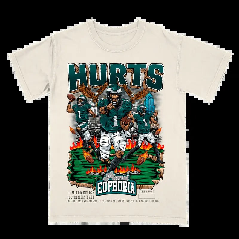 Jalen Hurts V2 Tee Gift For Fan - Men's Casual T-shirt - Menswear Hoodie, Sweatshirt | HypeCrazeTee.com
