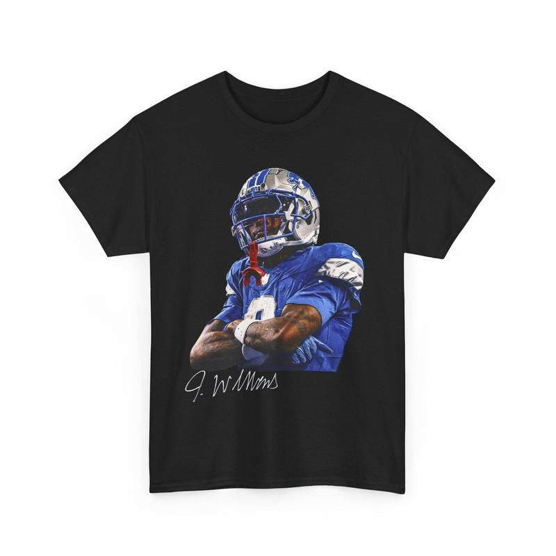 Jameson Williams T Shirt Lions Tee Jameson Williams Graphic Shirt Hoodie, Sweatshirt | HypeCrazeTee.com