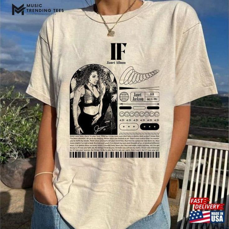 Janet Jackson 90S Vintage Shirt Album Cover T-Shirt 2024 Tour Together Again Hoodie, Sweatshirt | HypeCrazeTee.com
