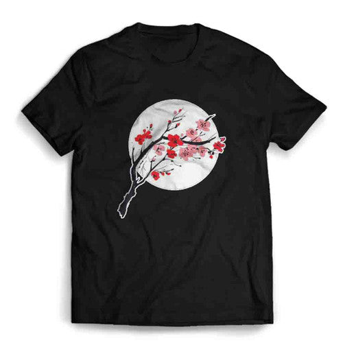 Japanese Cherry Blossoms Graphic Mens T-Shirt Tee