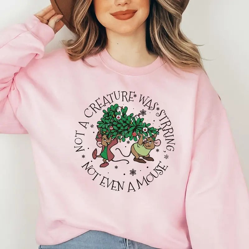 Jaq And Gus Gus Christmas Shirt - Cute Gus Gus Trip Shirt for Family - Pullover, Fabric Hoodie, Sweatshirt | HypeCrazeTee.com