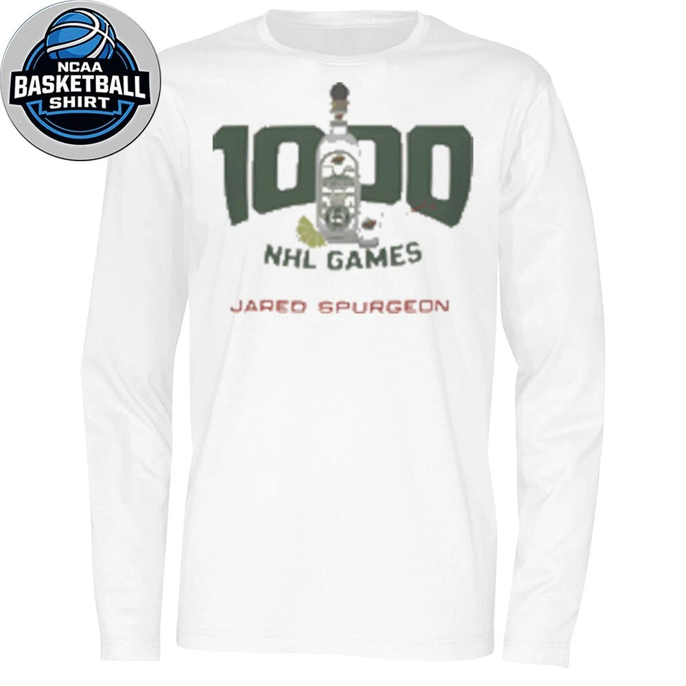 Jared Spurgeon 1000 NHL Games Celebration T-Shirt