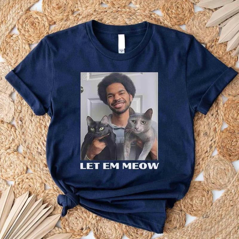 Jarrett Allen Cats Let Em Meow T-Shirt, Gift For Him, Gift For Her, Gift For Fan Hoodie, Sweatshirt | HypeCrazeTee.com