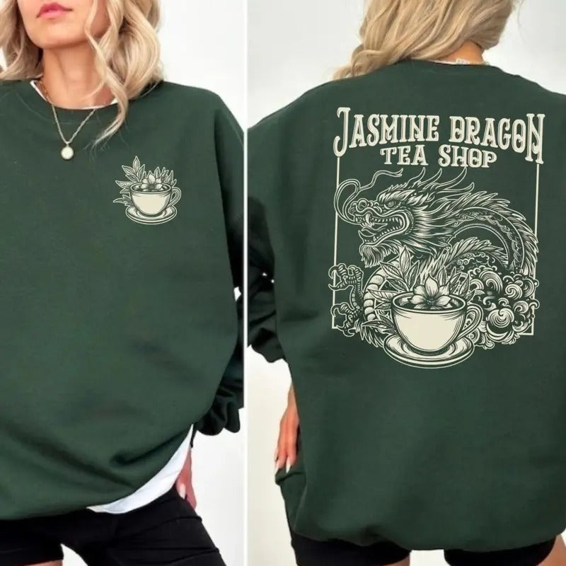 Jasmine Dragon Tea House Sweatshirt, Uncle Iroh Shirt Gift, Uncle Iroh Tea Shop Inspired, Avatar Sweatshirt, The Last...