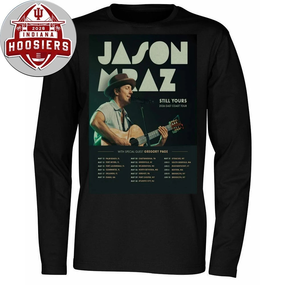 Jason Mraz 2026 East Coast Tour Poster Shirt