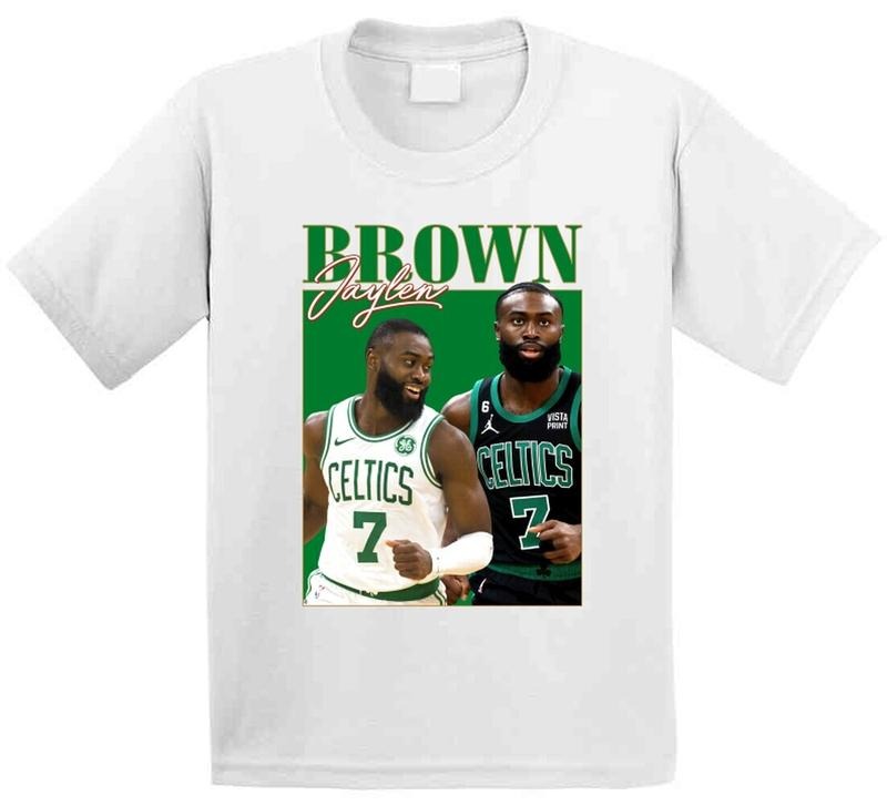 Jaylen Brown 90S Style T-Shirt, 100% Cotton Unisex Shirt, Gift For Fan Hoodie, Sweatshirt | HypeCrazeTee.com