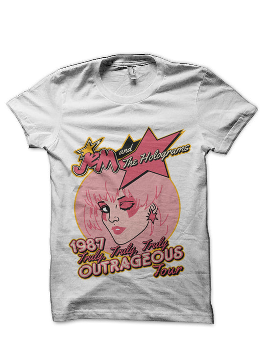 Jem Outrageous Tour White T-Shirt