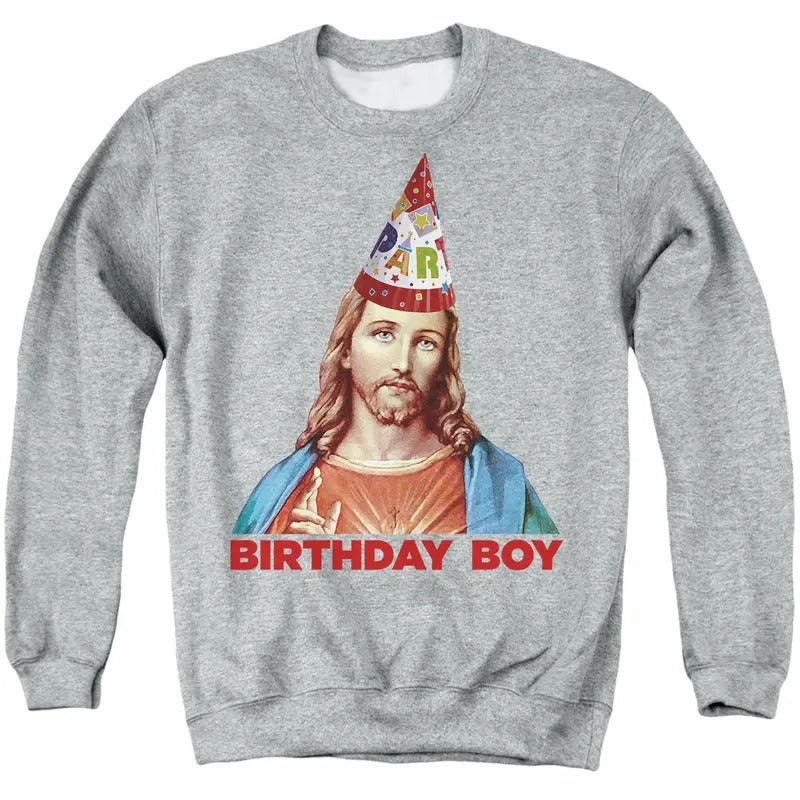 Jesus Birthday Boy Adult Christmas Sweatshirts - Unisex Trendy Hoodie Classic - Unisex Sweatshirt Classic Cotton -...