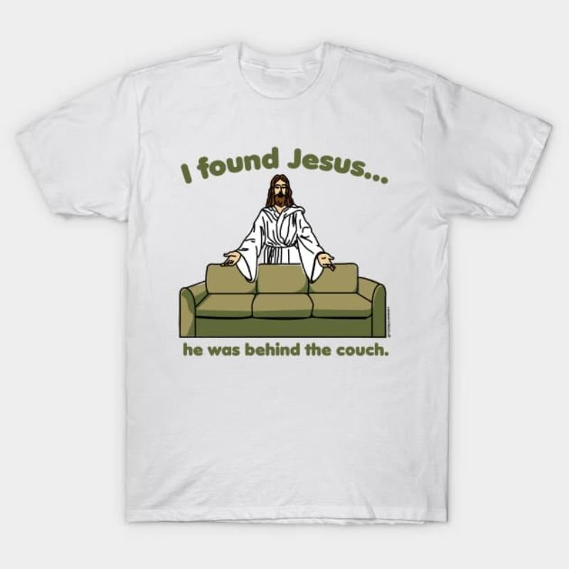Jesus Couch Funny Christian T-Shirt - Soft & Comfortable Fit Hoodie, Sweatshirt | HypeCrazeTee.com