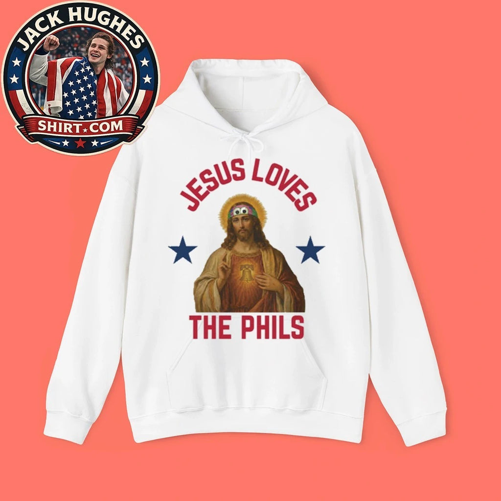 Jesus Loves The Phillies Philadelphia Phillies Heart Bell 2026 Shirt